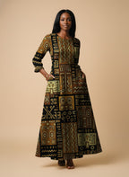 Sankofa Long Sleeve Maxi Dress
