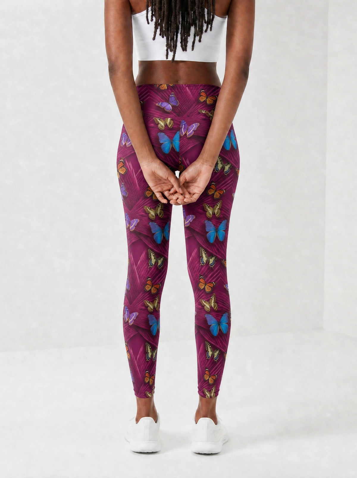 "Kipepeo" Leggings — back view on model