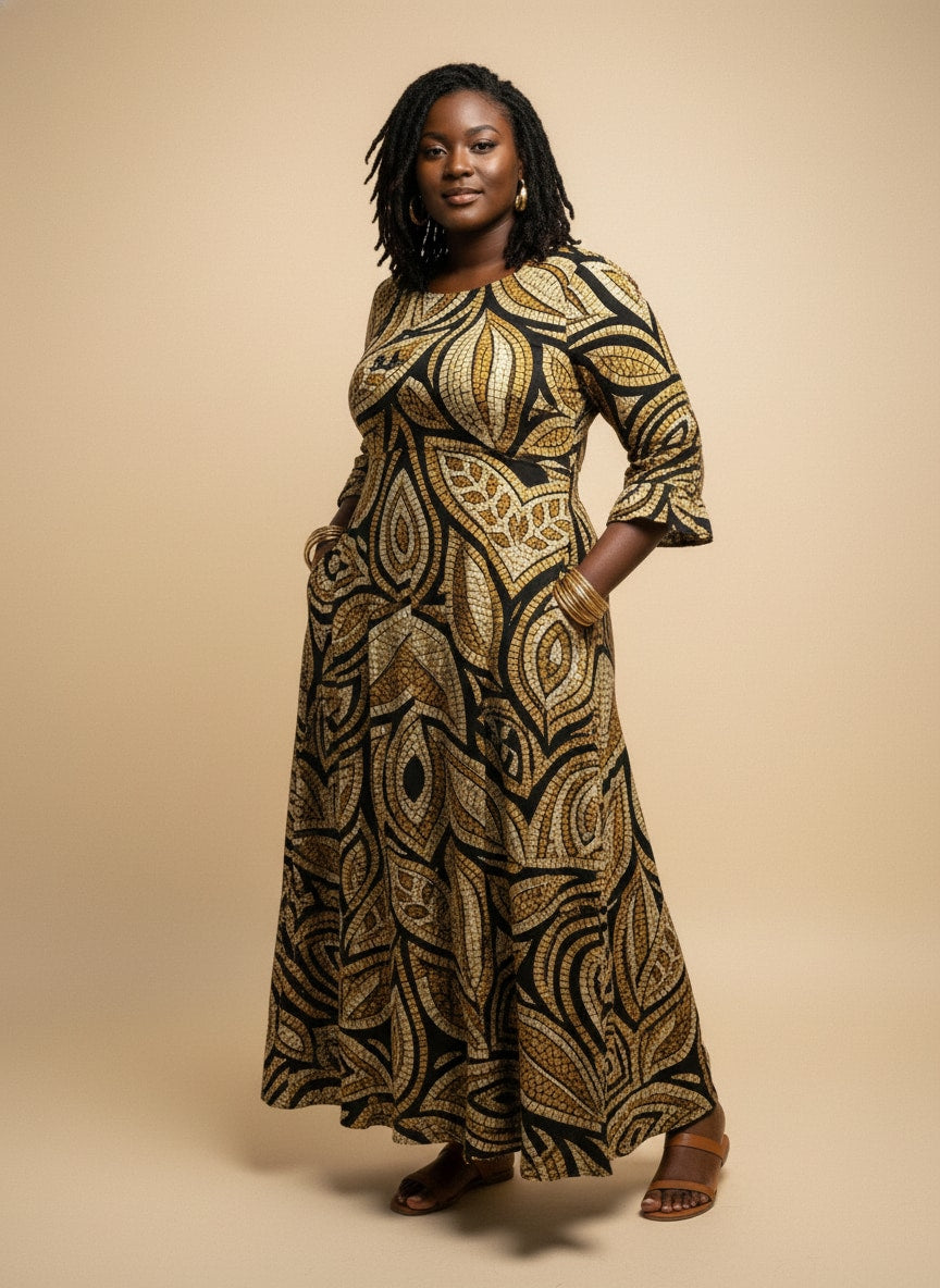 Ashanti Long Sleeve Maxi Dress