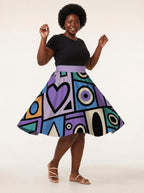 "Sanaa" Twirl Skirt — twirling, skirt flared out