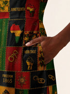 "Kumbuka" V Neck Midi Dress
