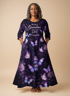 "Nyamekye" Long Sleeve Maxi Dress