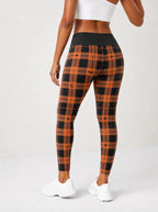 "Zulia" Halloween Leggings — back view on model