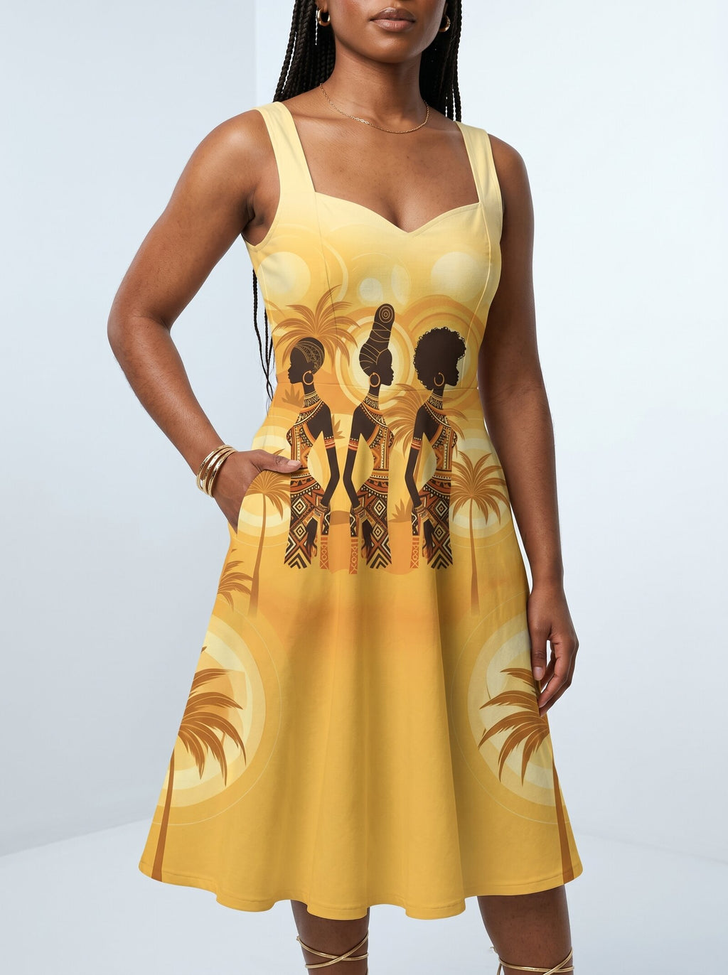 Ancestral Flame Corset Dress