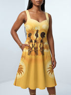 Ancestral Flame Corset Dress