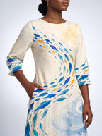 "Samaki" Long Sleeve Maxi Dress