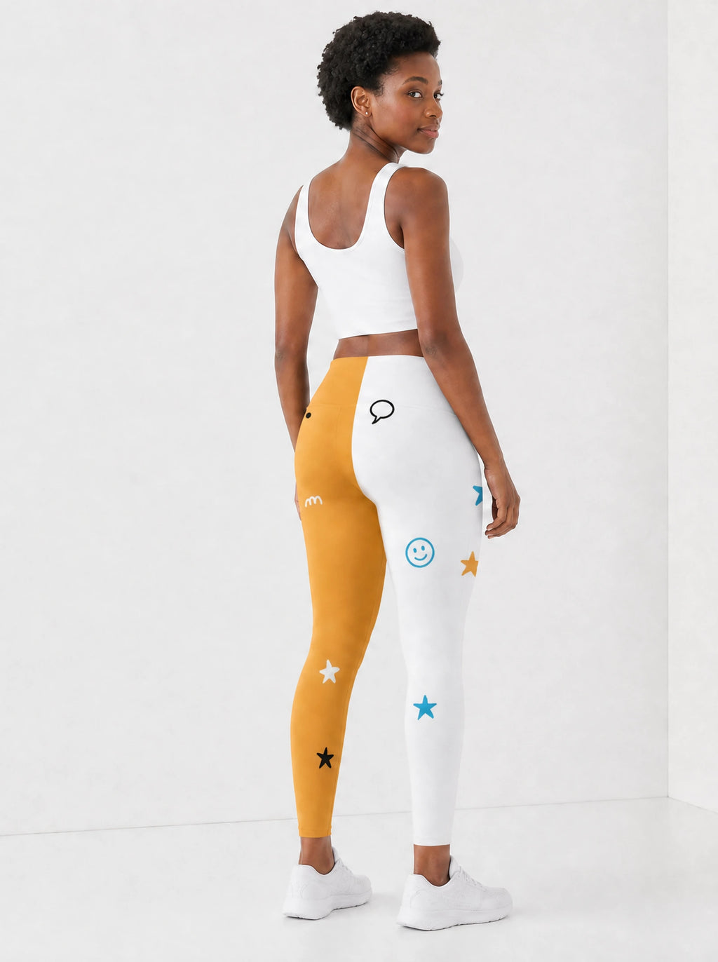 Feeling Blacknificient Leggings — back view on model