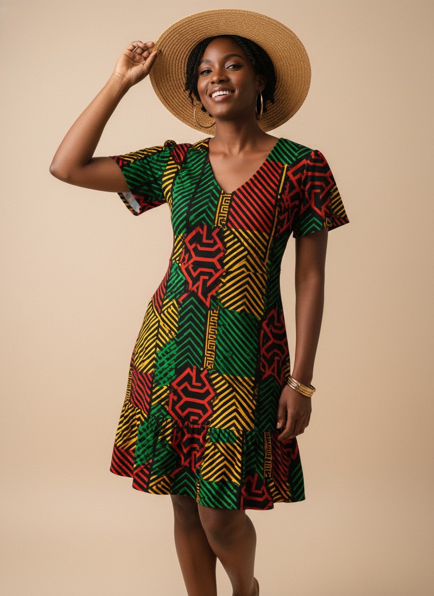 "Dakar" Floral Dress