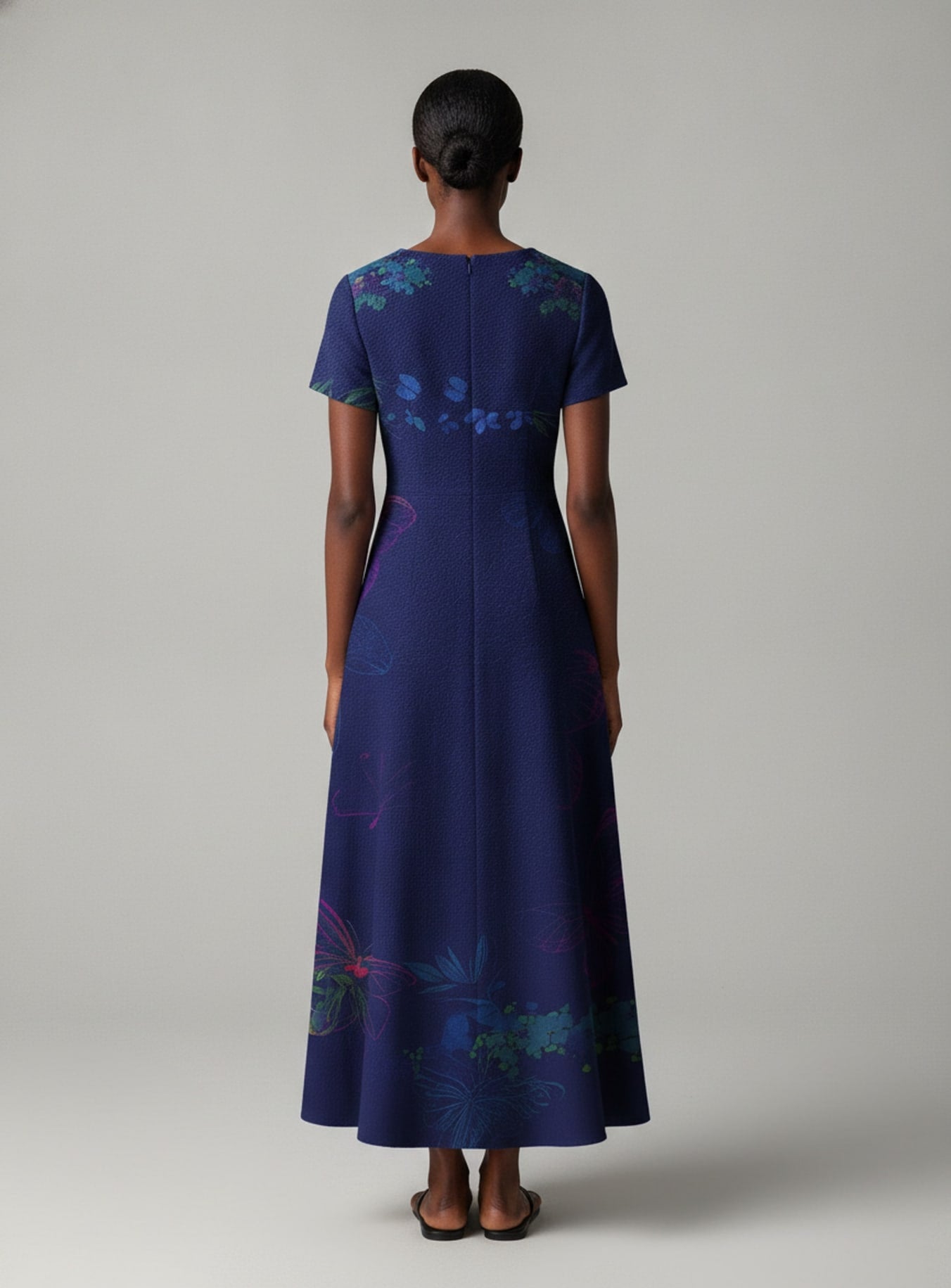 Blue Orchid Short Sleeve Maxi Dress