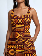 Mudcloth Corset Dress
