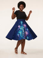 "Bahari" Twirl Skirt — twirling, skirt flared out