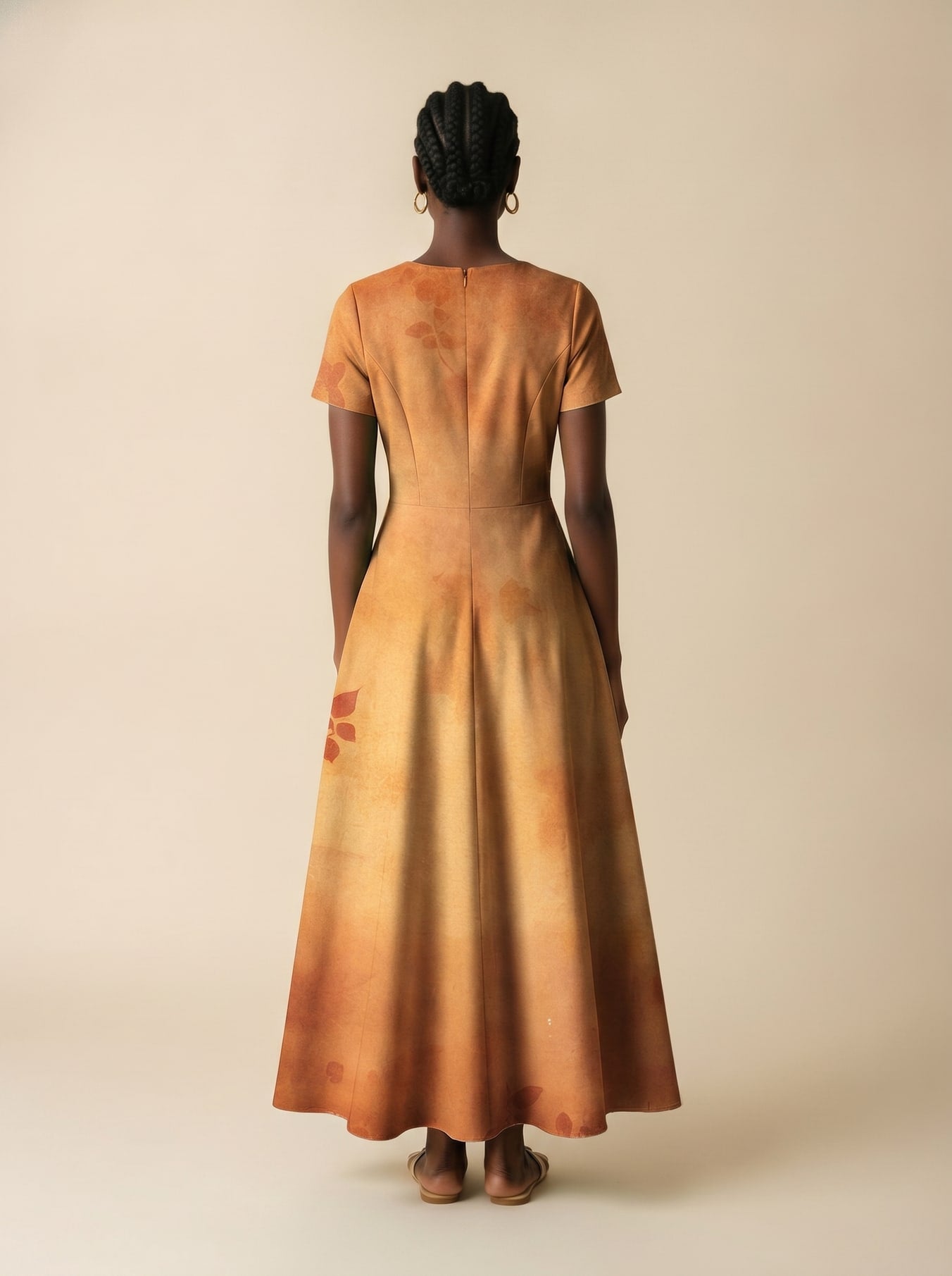 "Shujaa" Short Sleeve Maxi Dress