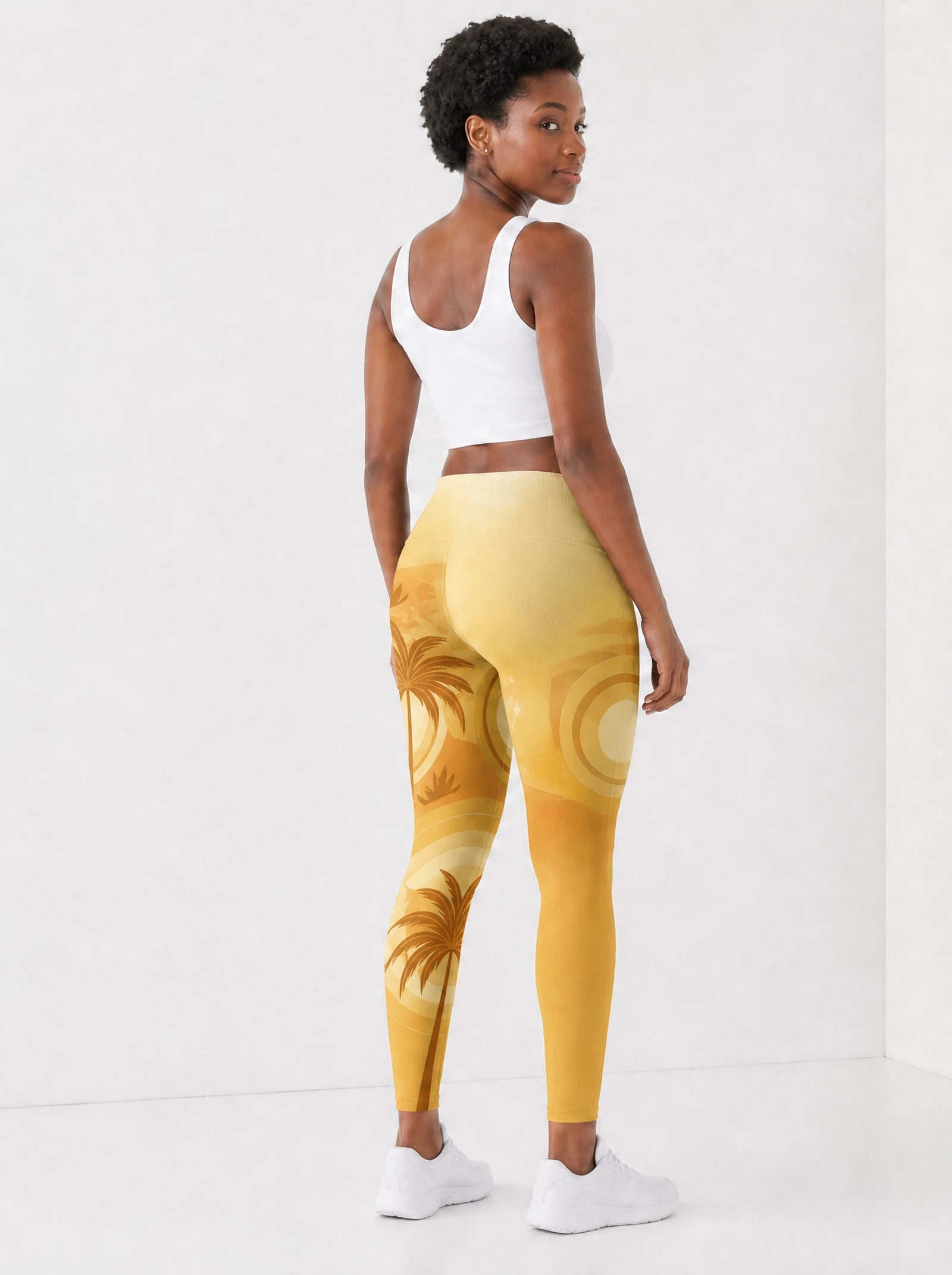 Ancestral Flame Leggings — back view on model