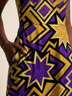 "Sheba" V Neck Midi Dress Promo