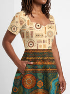 "Mto" Sweetheart Midi Dress