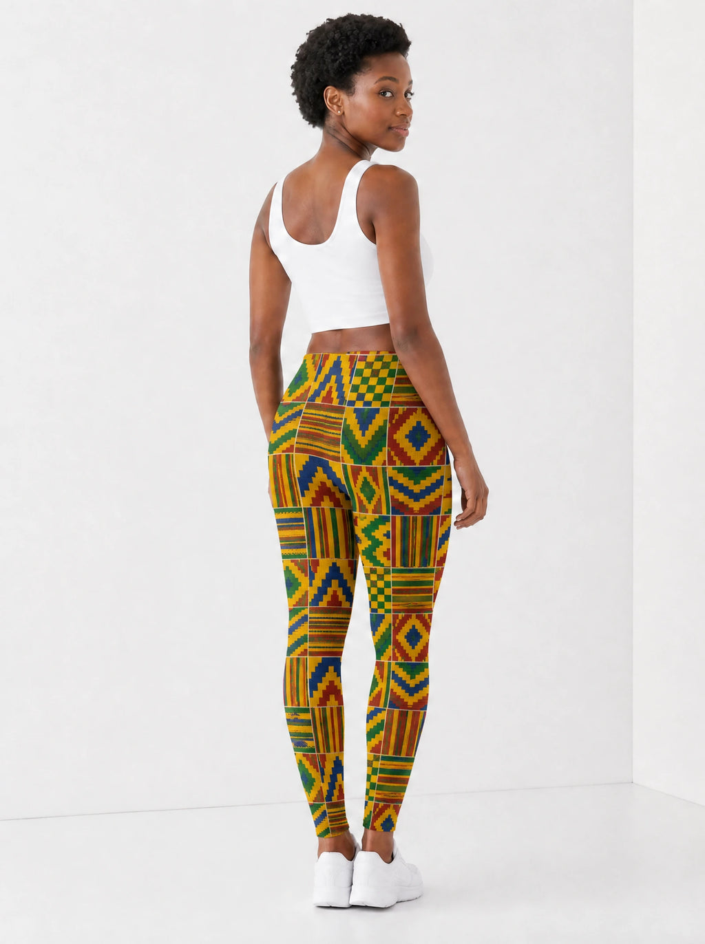"Kumasi" Leggings — back view on model