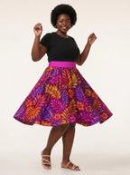 "Waridi" Twirl Skirt — twirling, skirt flared out