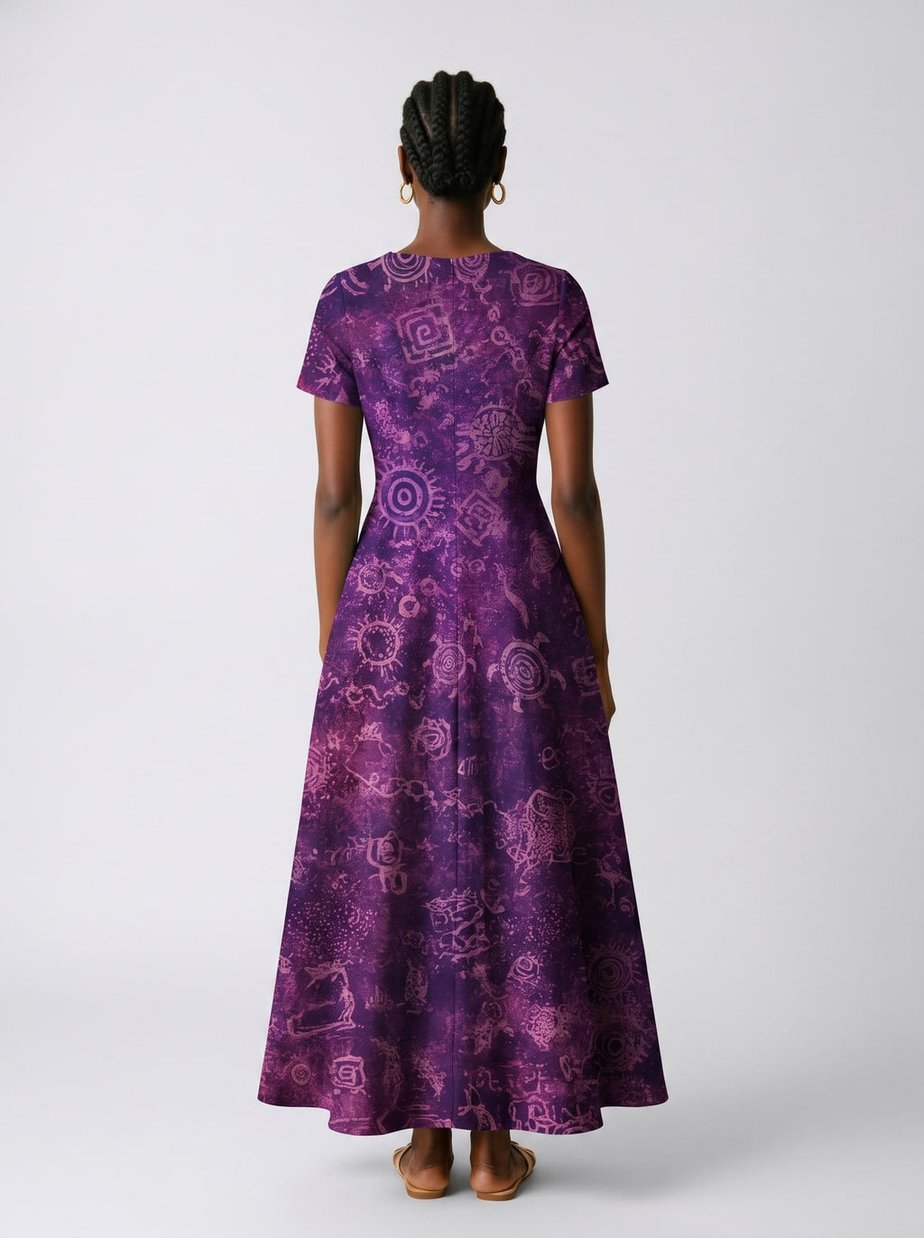 "Hekima" Short Sleeve Maxi Dress