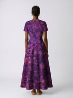 "Hekima" Short Sleeve Maxi Dress