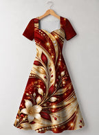 "Hariri" Sweetheart Midi Dress Promo