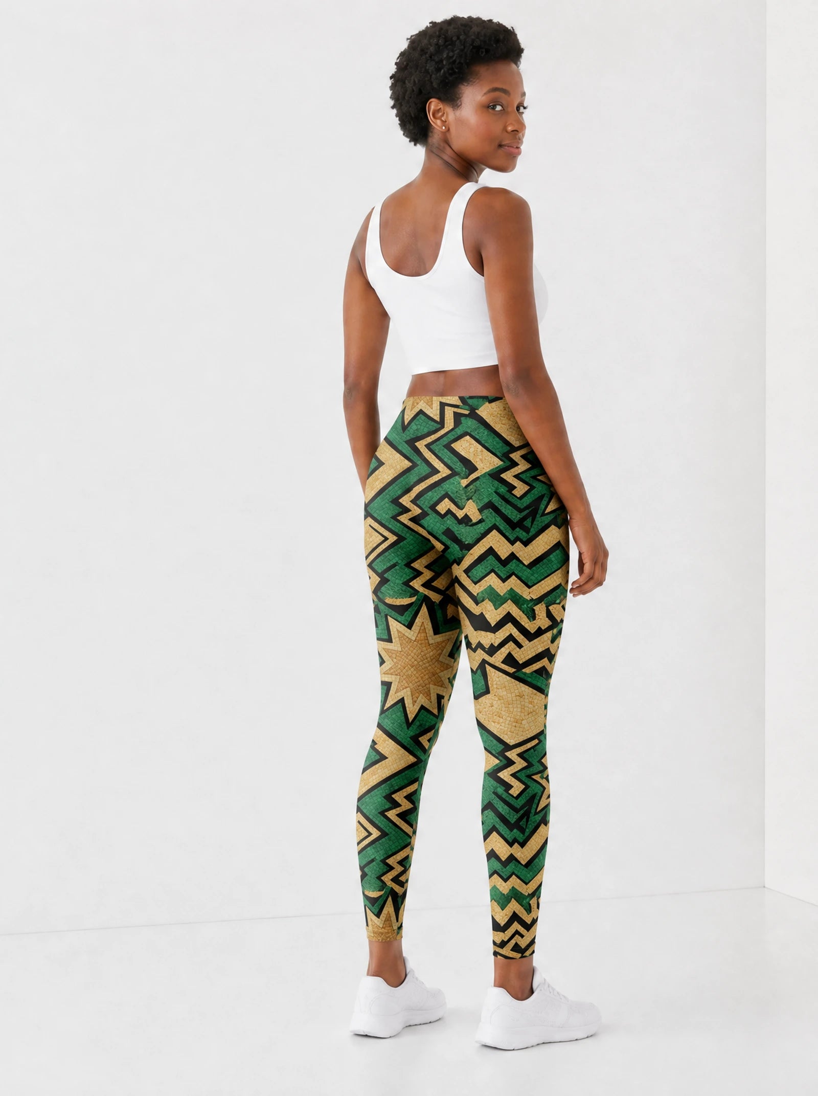 Emerald Sheba Leggings — back view on model