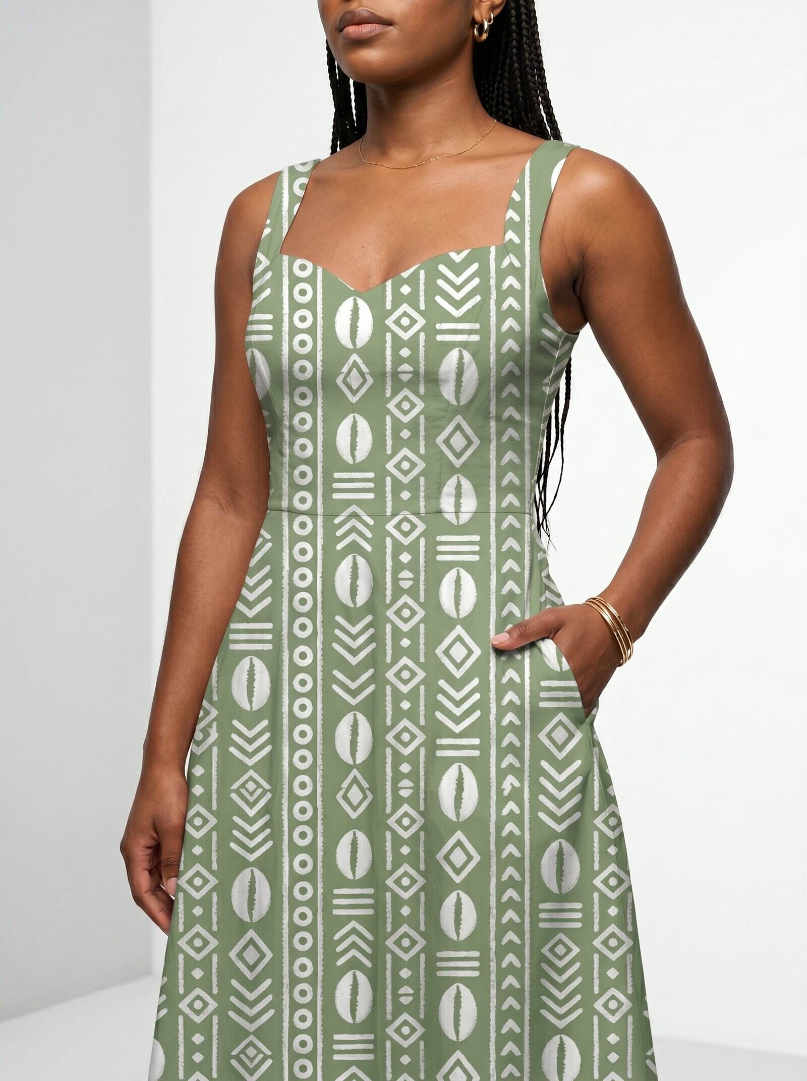 Oshun Verde Corset Dress
