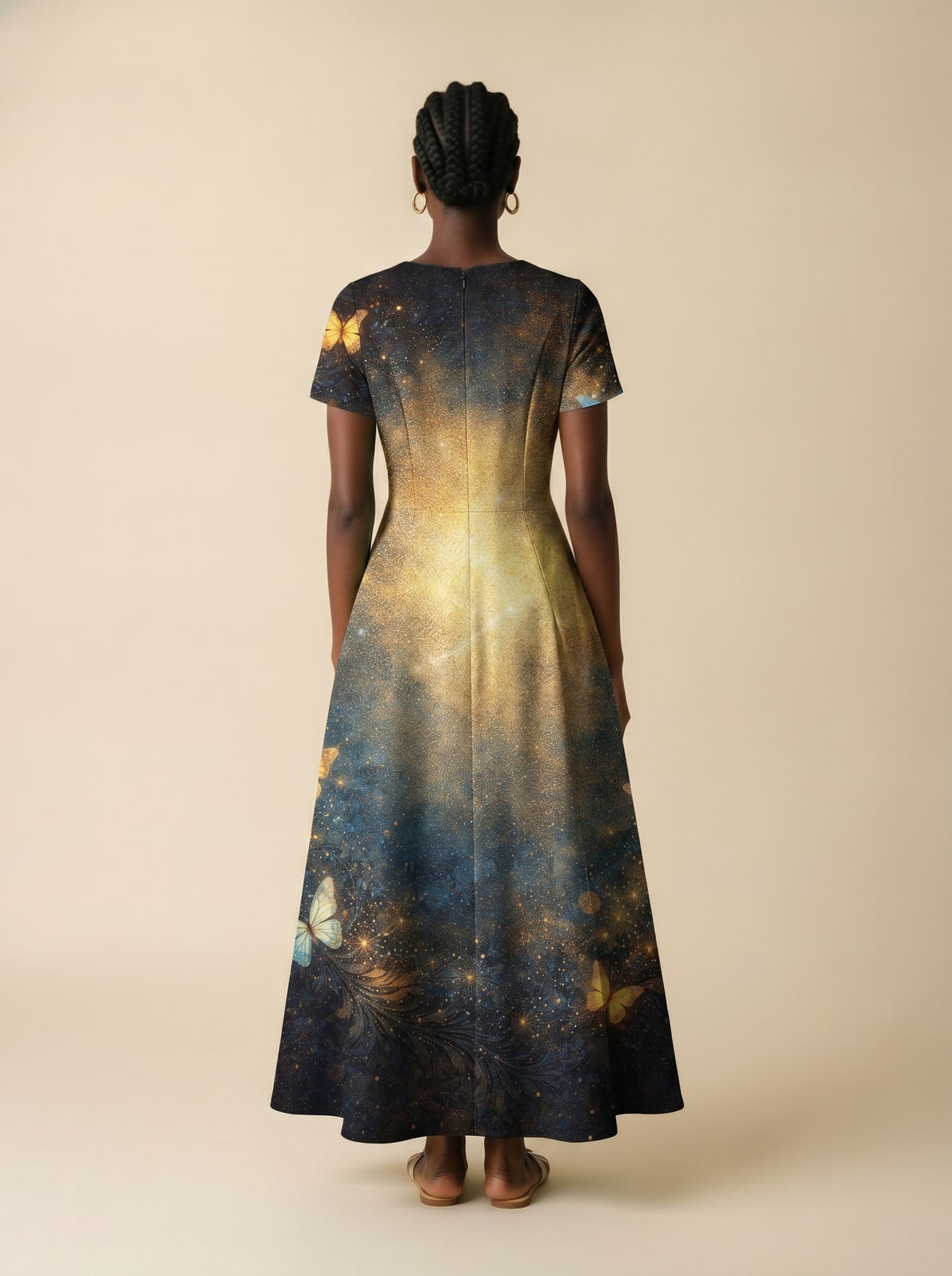 "Badass" Short Sleeve Maxi Dress