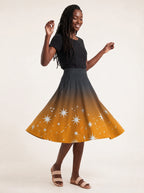 "Nuru" Twirl Skirt — full length on model