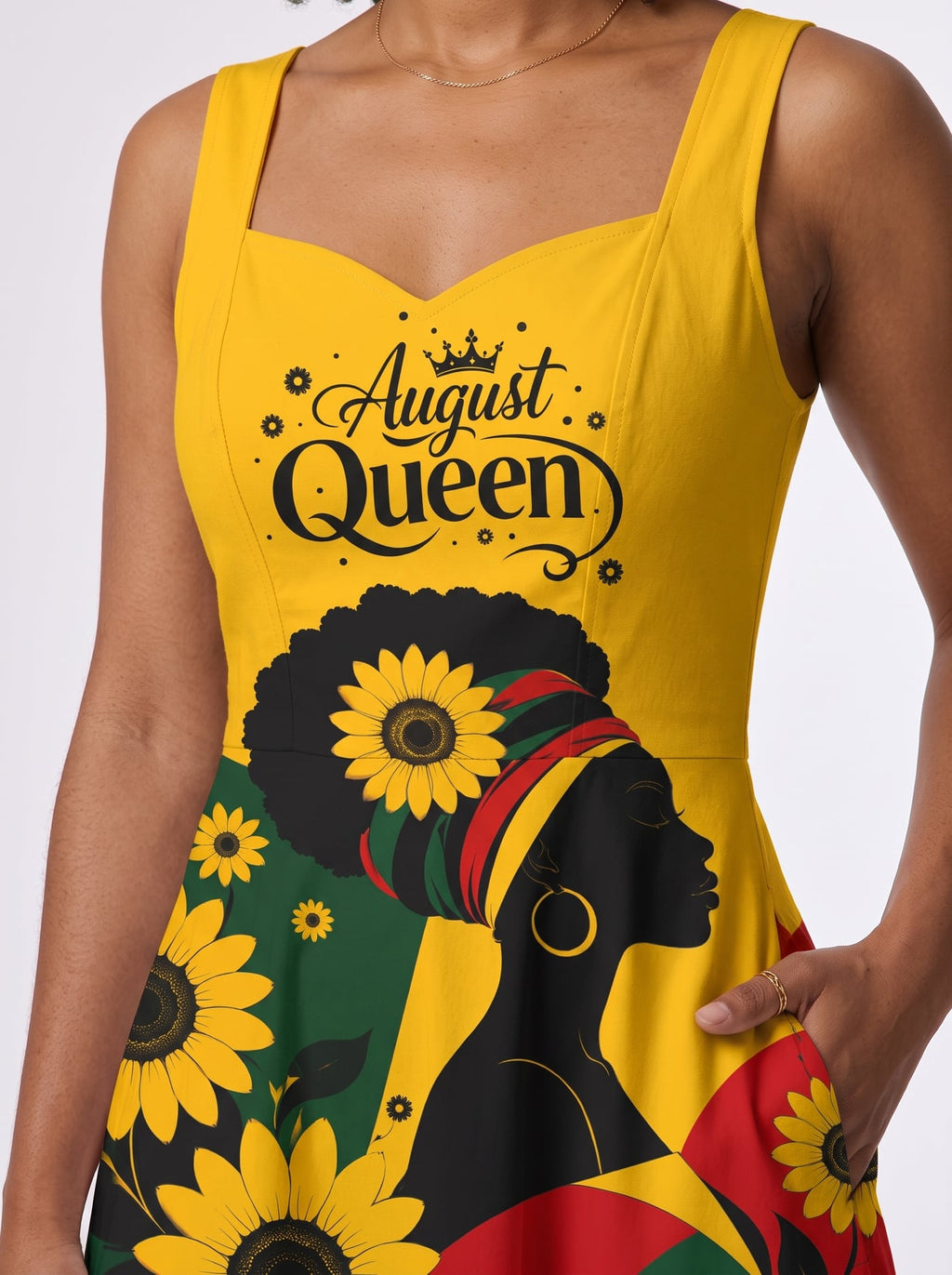 "August Queen Sunflower" Corset Dress