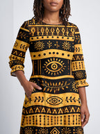 Baraka Long Sleeve Maxi Dress