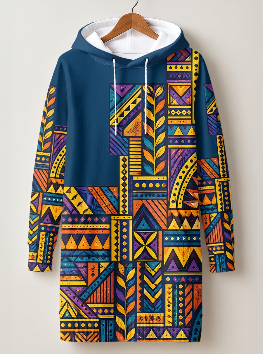 "Ngazi" Hoodie Dress