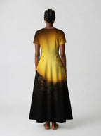"Iyanu" Short Sleeve Maxi Dress