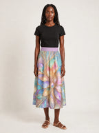 "Almasi" Twirl Skirt — front view on model