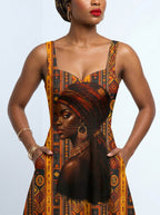 Melanin Radiance Corset Dress