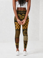 "Manjano" Leggings — back view on model