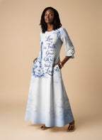 "Neema" Long Sleeve Maxi Dress