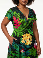 "Kitropiki" Short Sleeve Maxi Dress