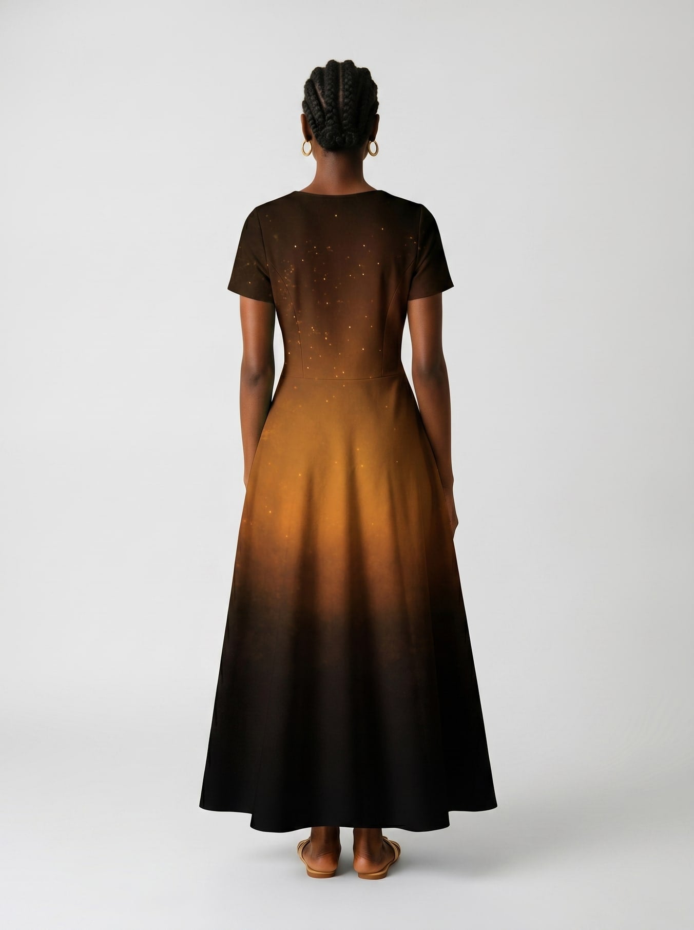 "Thamani" Short Sleeve Maxi Dress