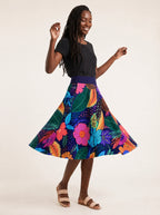 "Bustani" Twirl Skirt — twirling, skirt flared out