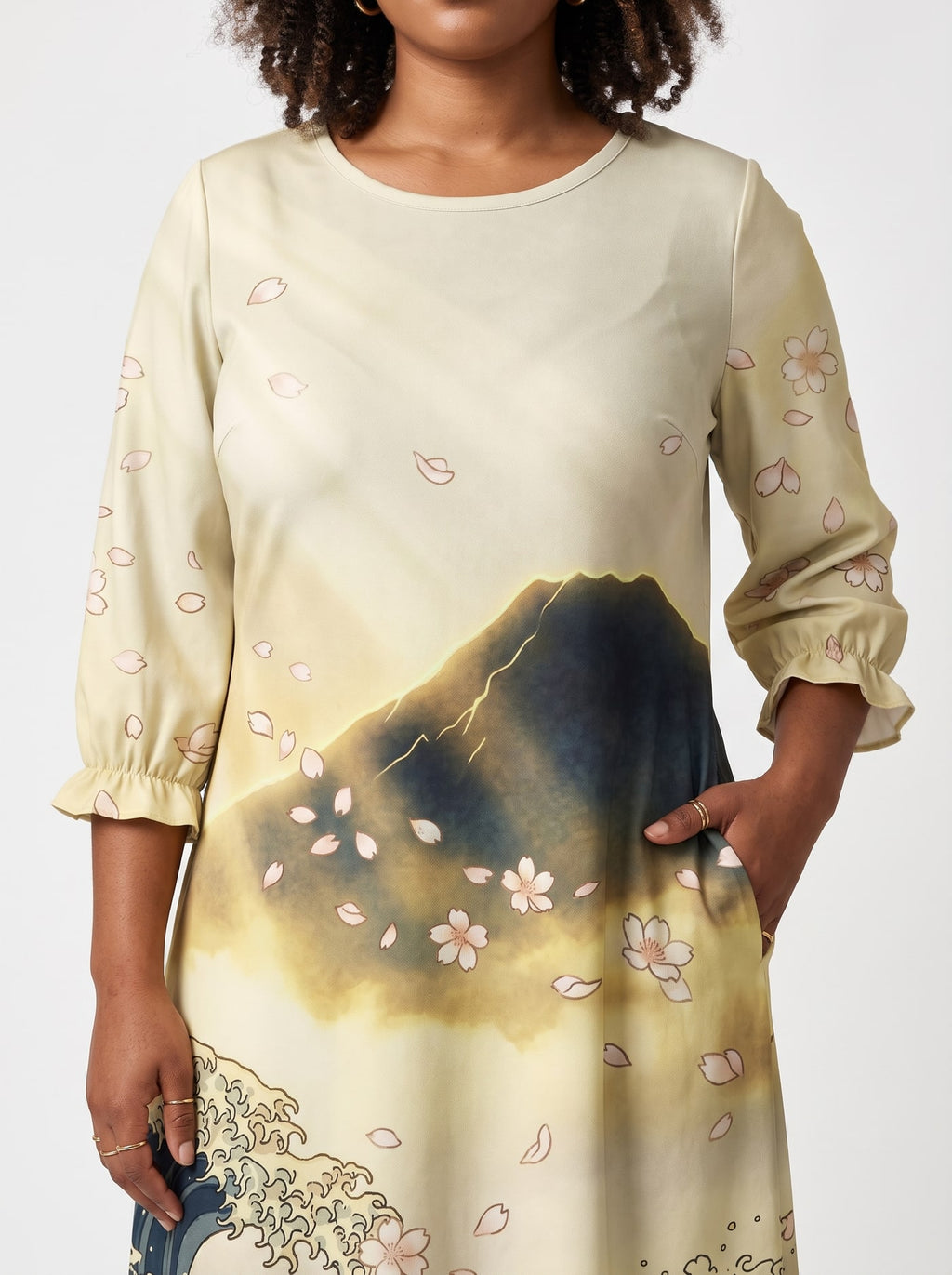 "Wimbi" Long Sleeve Maxi Dress