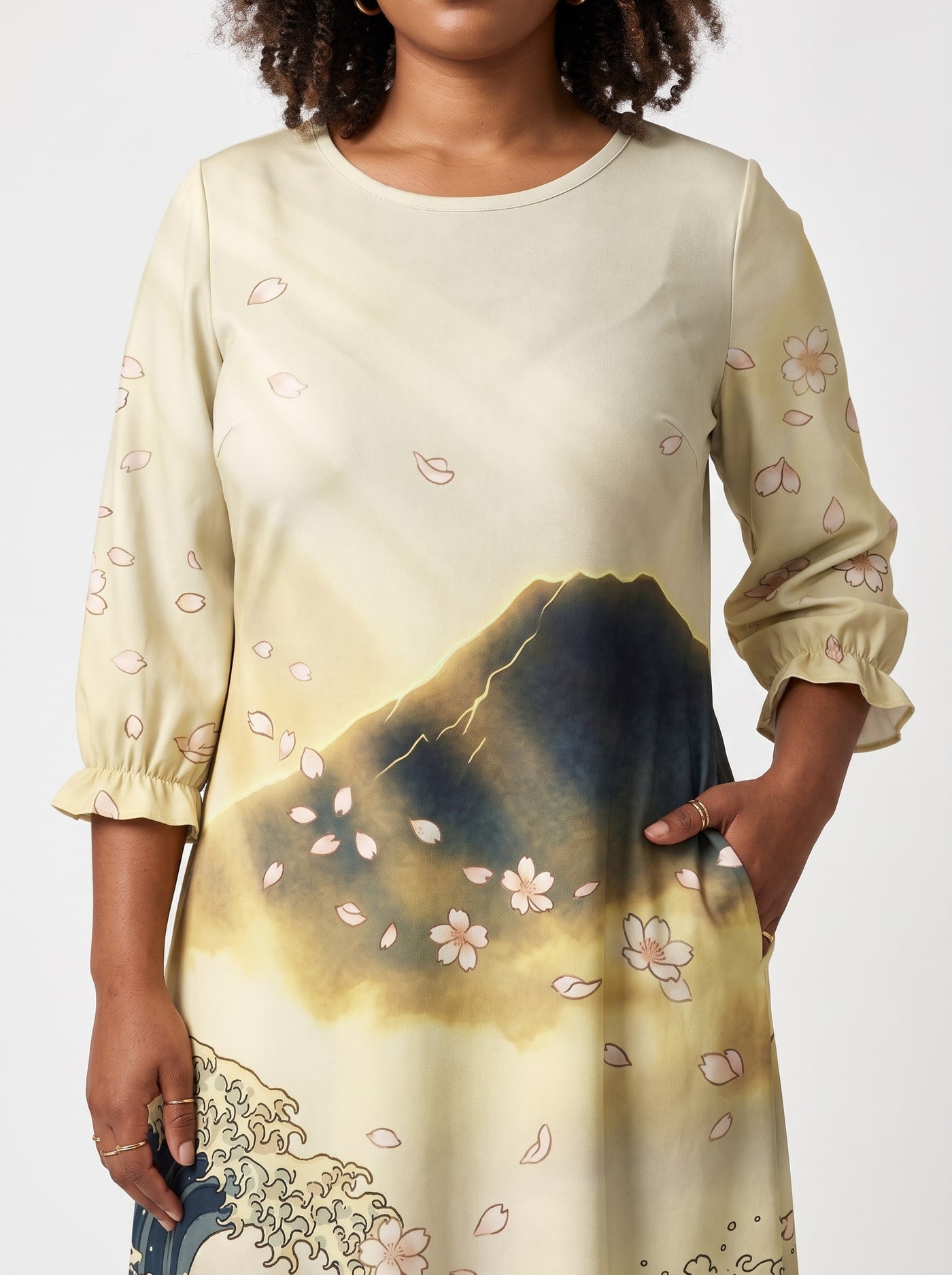 "Wimbi" Long Sleeve Maxi Dress