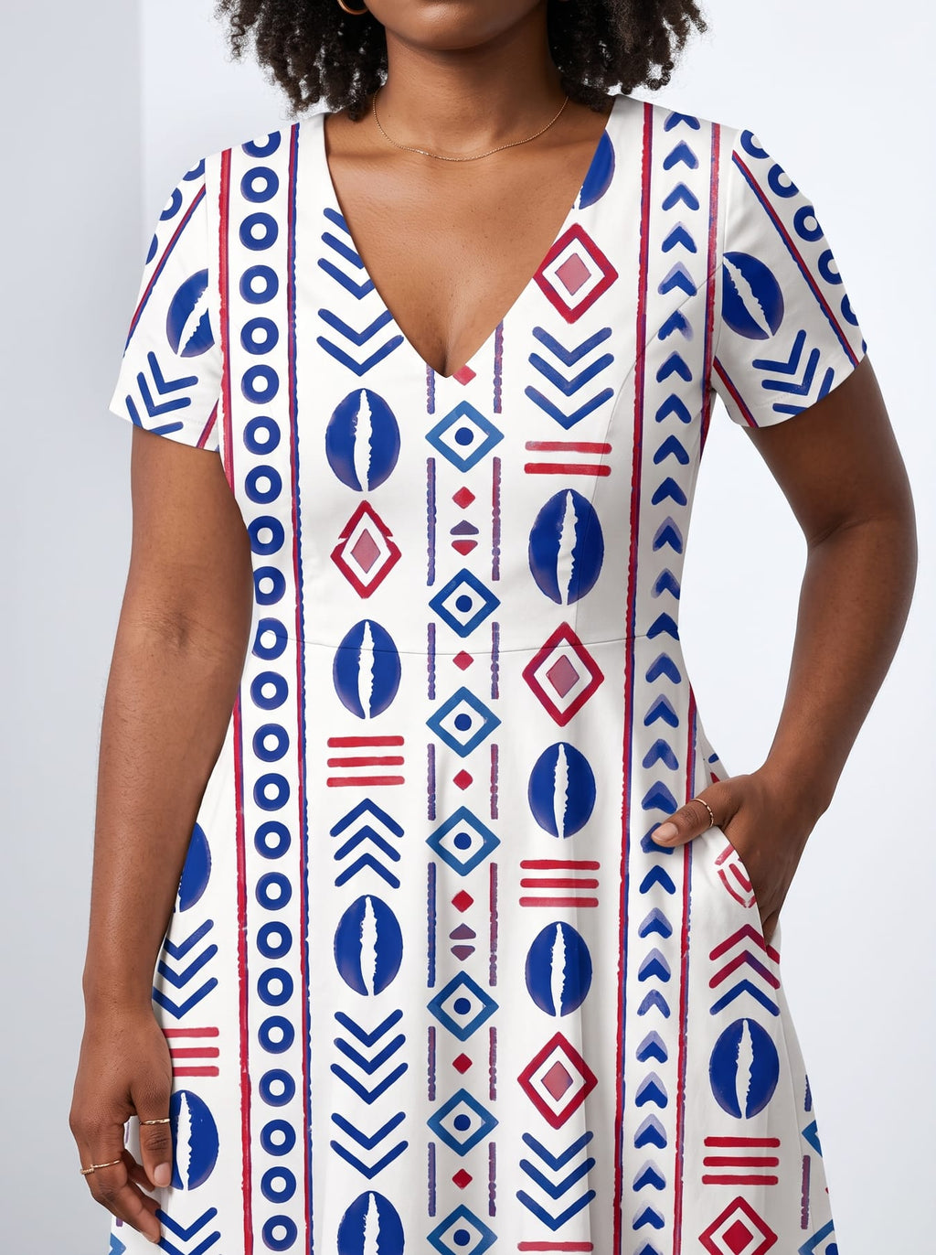 "Uhuru" Short Sleeve Maxi Dress