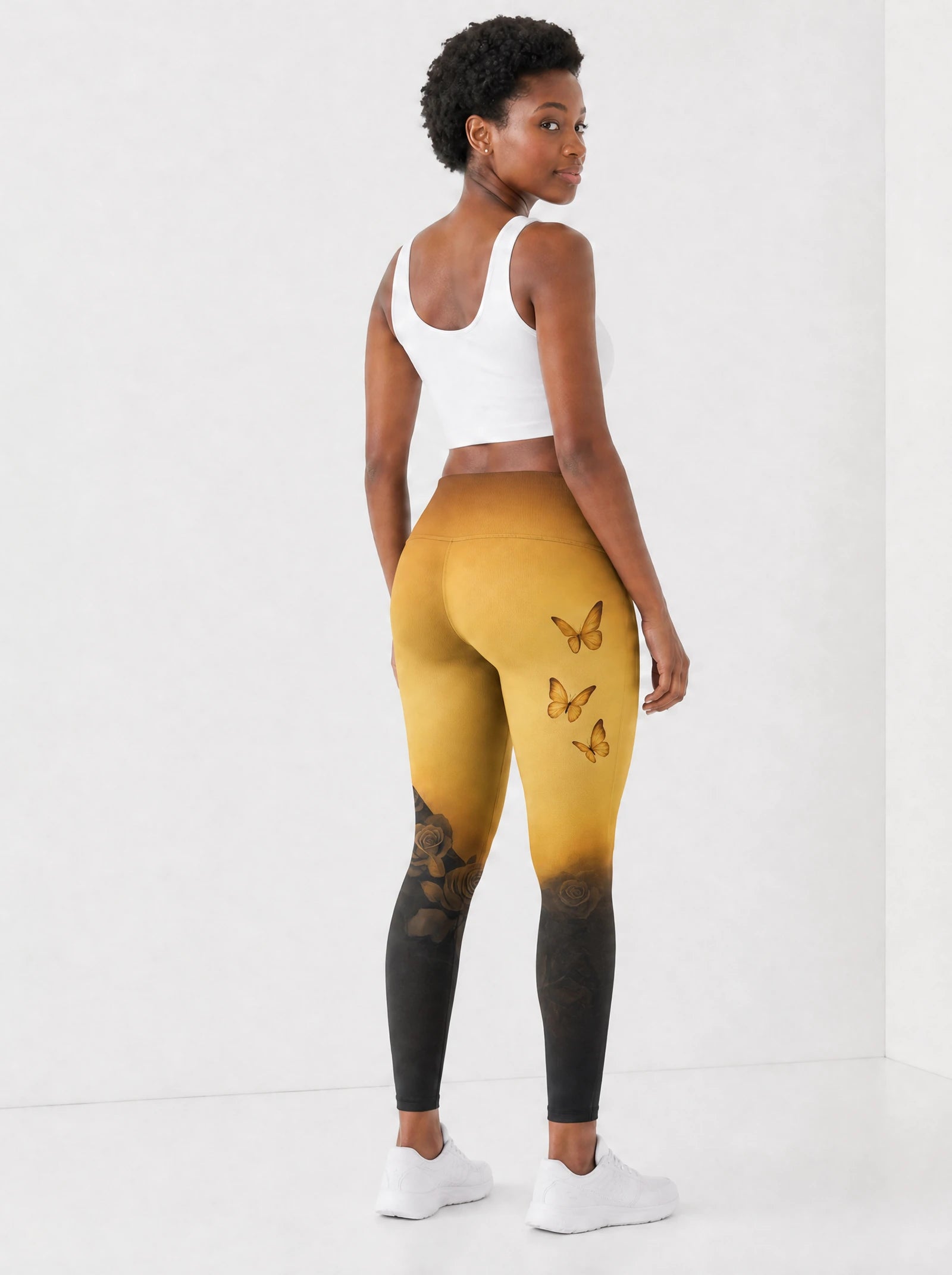 "Iyanu" Leggings — back view on model
