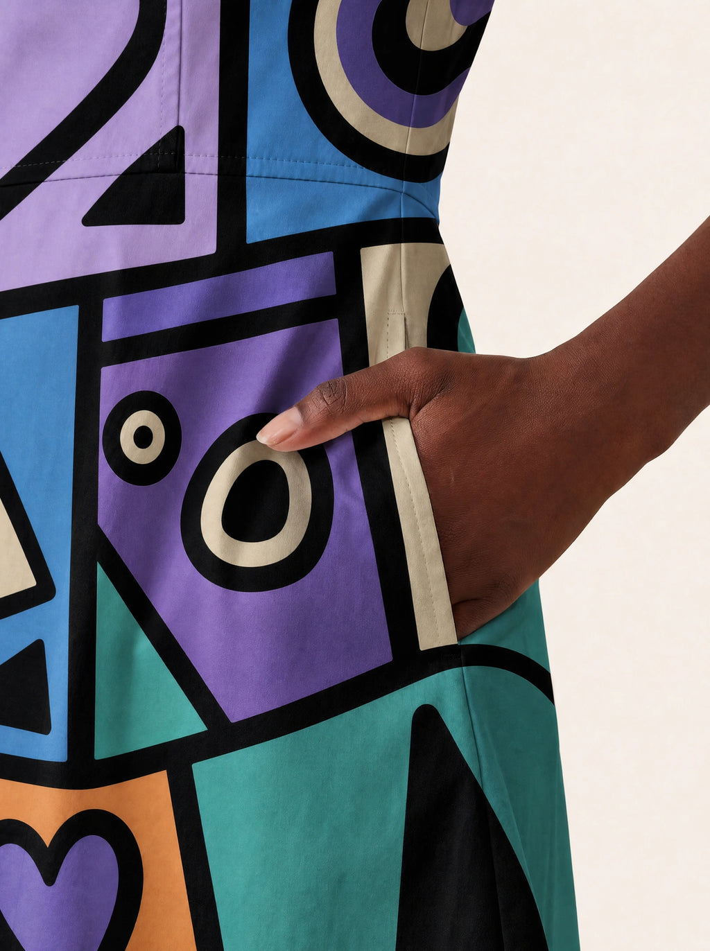 "Sanaa" V Neck Midi Dress