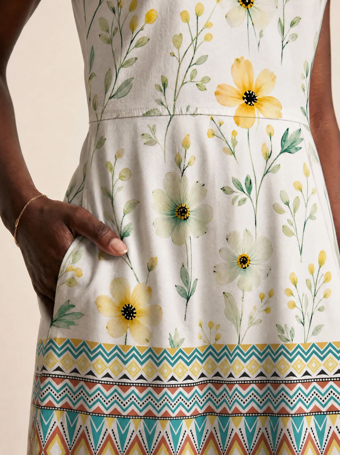 "Alizeti" V Neck Midi Dress Promo