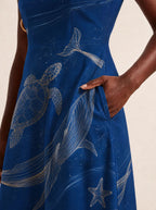 "Pwani" V Neck Midi Dress Promo