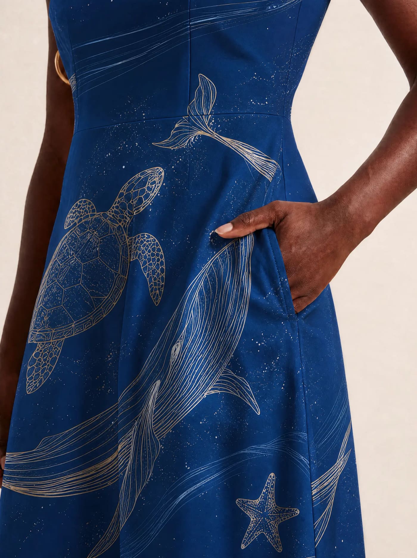 "Pwani" V Neck Midi Dress Promo