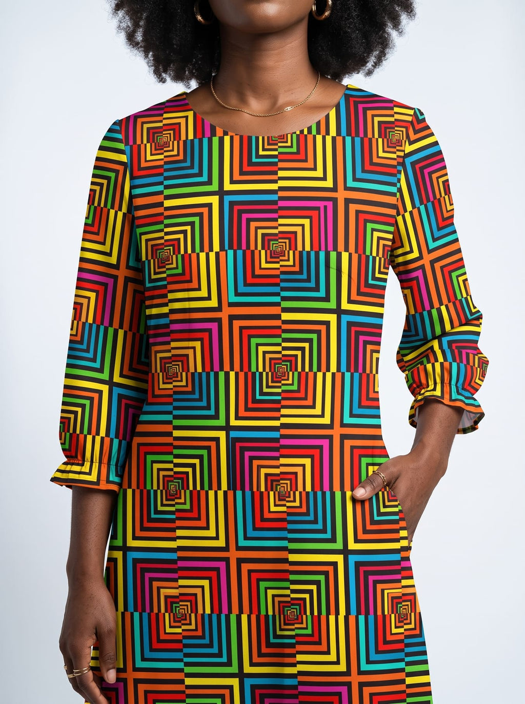 "Msonge" Long Sleeve Maxi Dress
