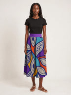 "Johari" Twirl Skirt — front view on model