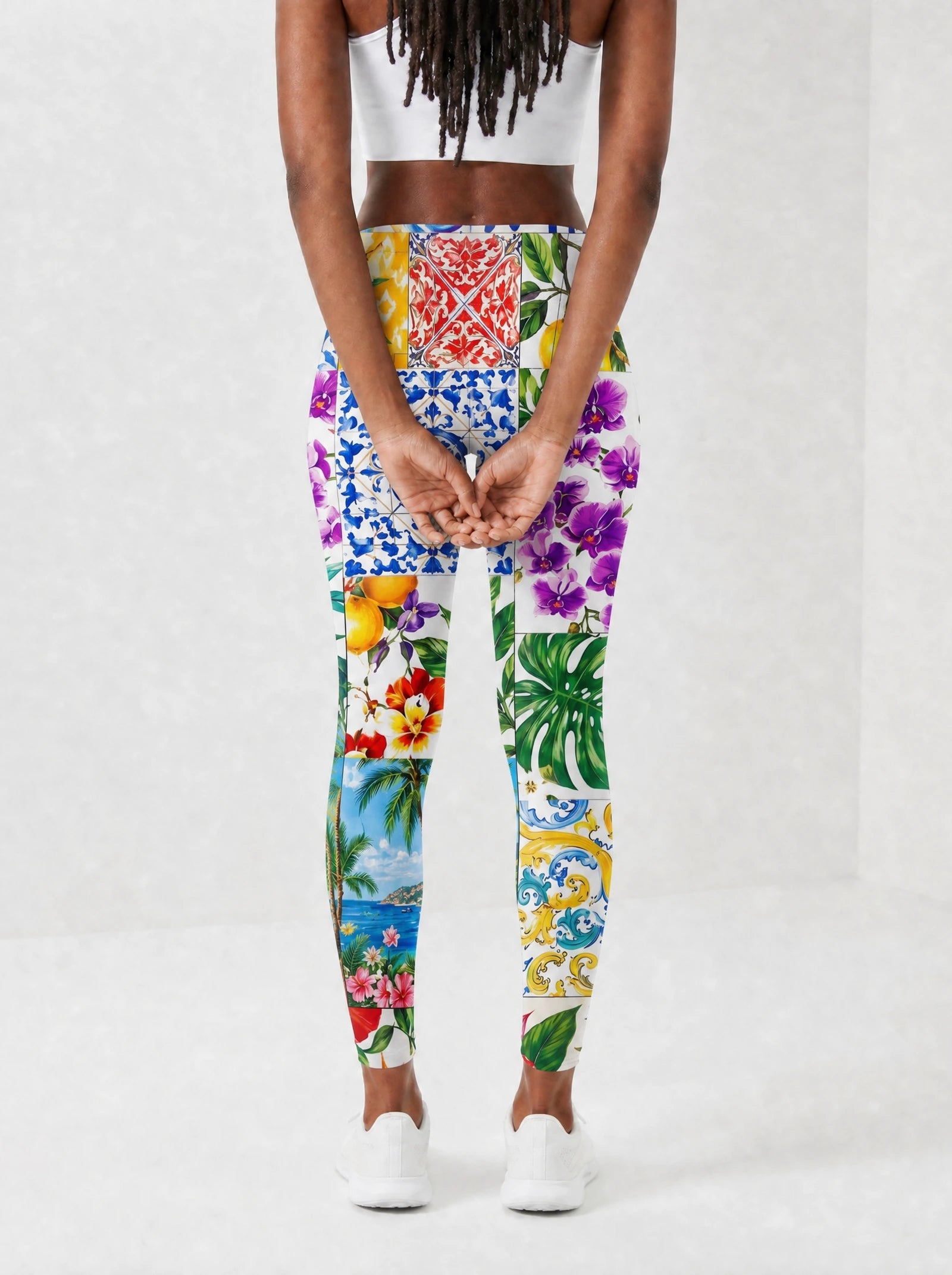 "Kisiwa" Leggings — back view on model